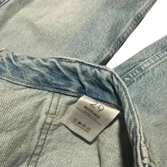 Mother Denim The Spinner Cargo Nerdy Light Wash Jeans Button Fly Size 29 NWT - Picture 5 of 8